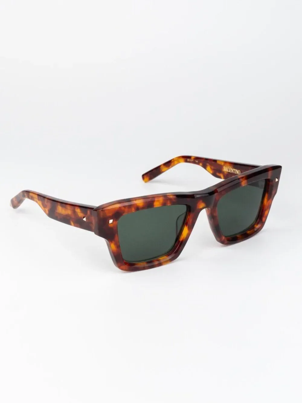 Valentino Men Sunglasses Havana Green Square XXII VLS-106 X